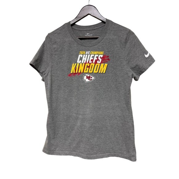 Nike The Tee Kansas City Chiefs Kingdom 2020 AFC Champions Shirt Men's  Large - Picture 1 of 7